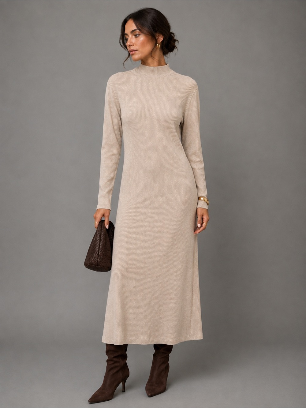 Club Monaco Mock-Neck Dress